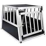 EUGAD Hundetransportbox Alu Hundebox Reisebox Autobox für kleine/mittlere Hunde Französische...