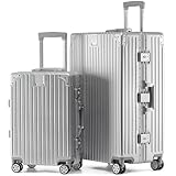 KOFA Zurich Kofferset 2 Teilig, M-55cm & XL-75cm Alu-Rahmen & Polycarbonat-Hartschale, Carry-on +...
