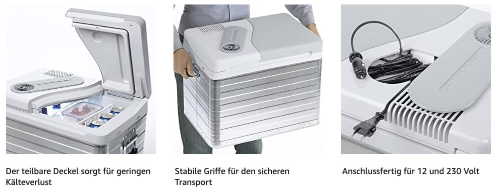 Mobicool Q40 AC/ DC - Tragbare Elektrische Alu-Kühlbox, 39 Liter