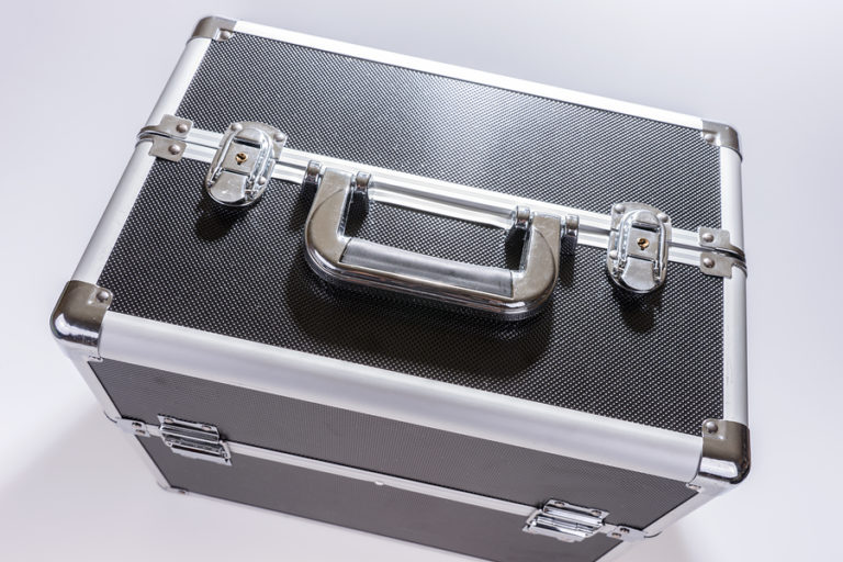 Aluminium Aufbewahrungskiste Münzkoffer Legierung Werkzeug Koffer Allzweck Box